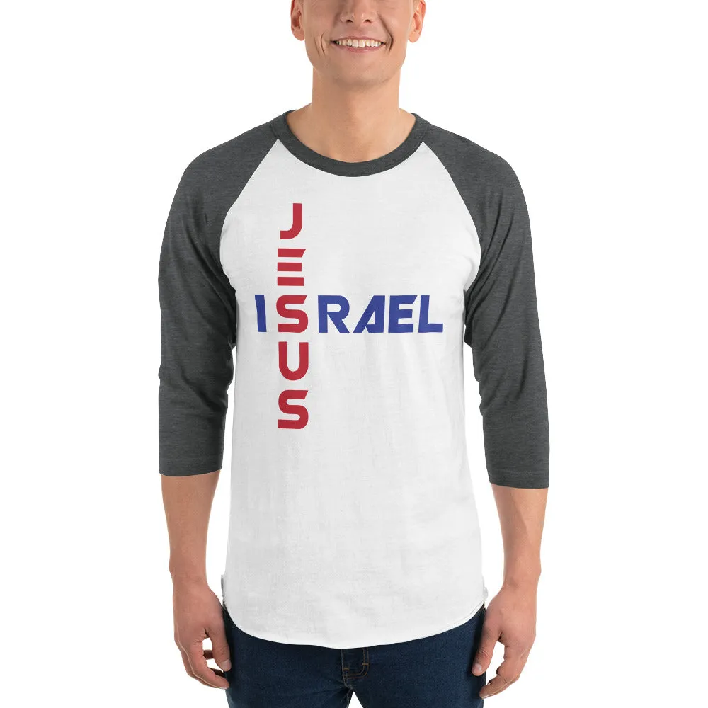 JESUS/ISRAEL | Premium UNITY Design Adult or Teen Unisex Raglan Shirt