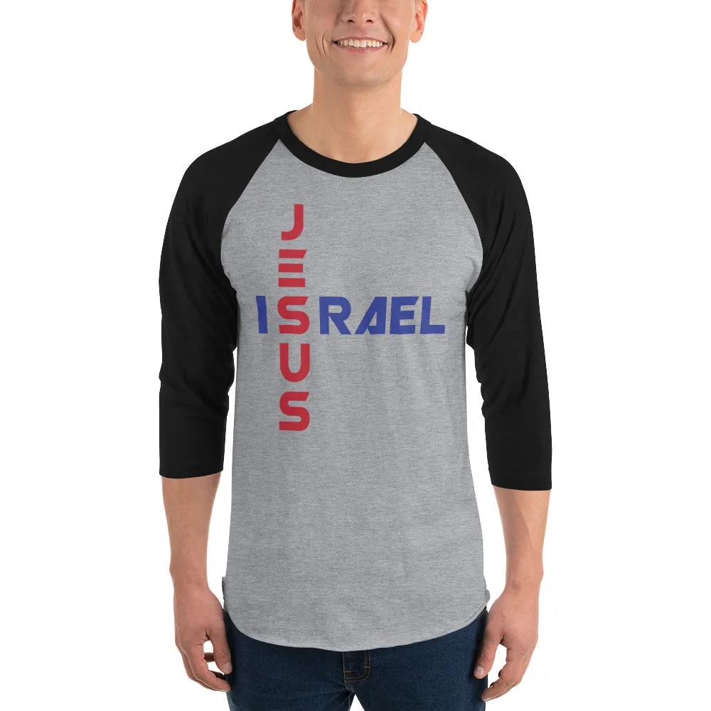 JESUS/ISRAEL | Premium UNITY Design Adult or Teen Unisex Raglan Shirt
