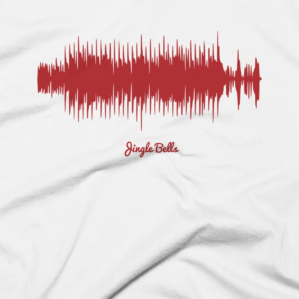 Jingle Bells Waveform (White Christmas T-Shirt)