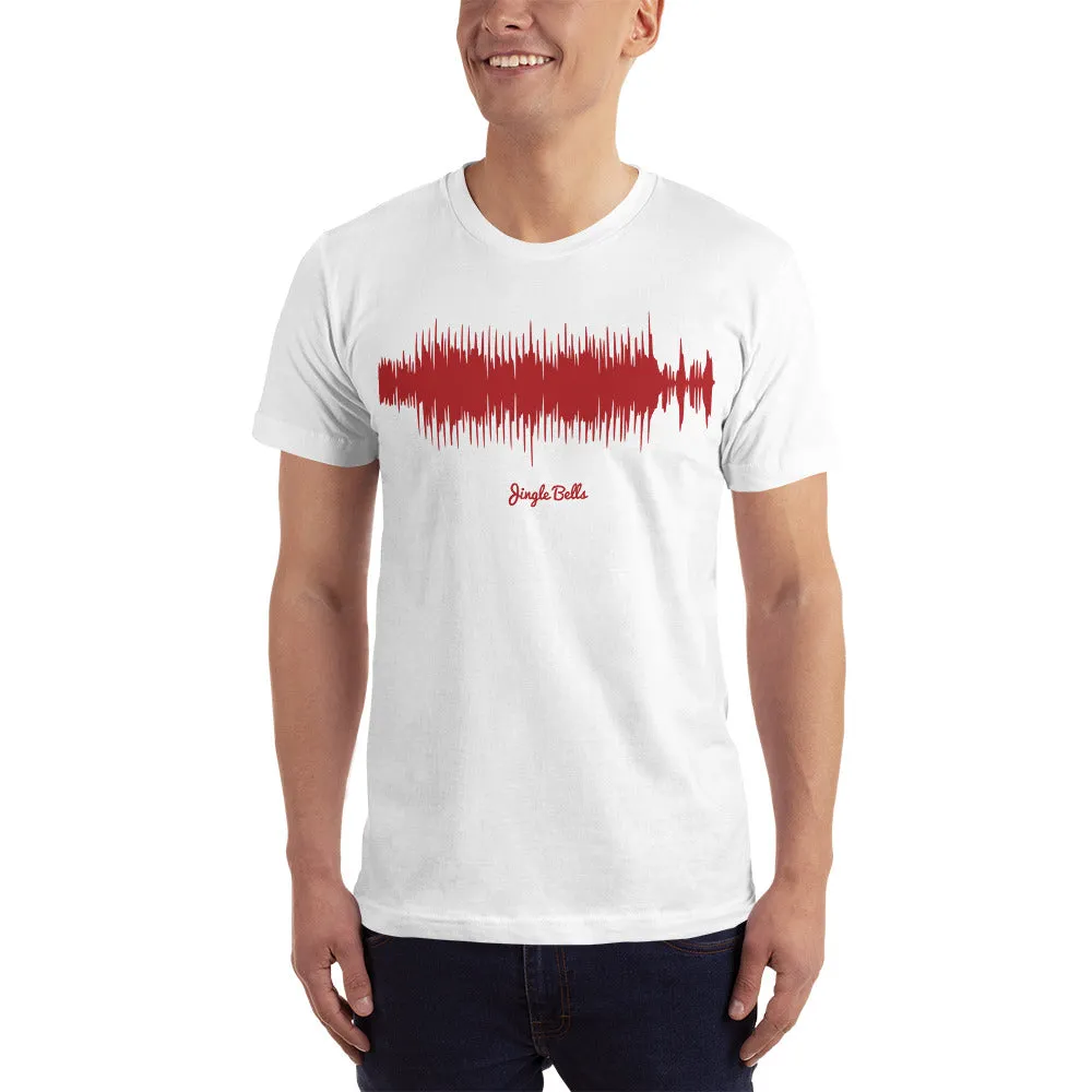 Jingle Bells Waveform (White Christmas T-Shirt)