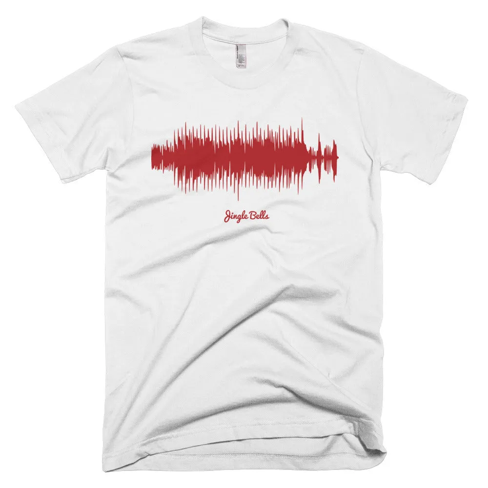 Jingle Bells Waveform (White Christmas T-Shirt)