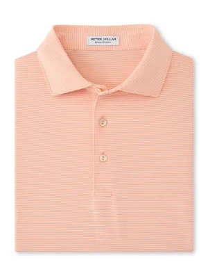 Jubilee Performance Jersey Polo by Peter Millar - Papaya