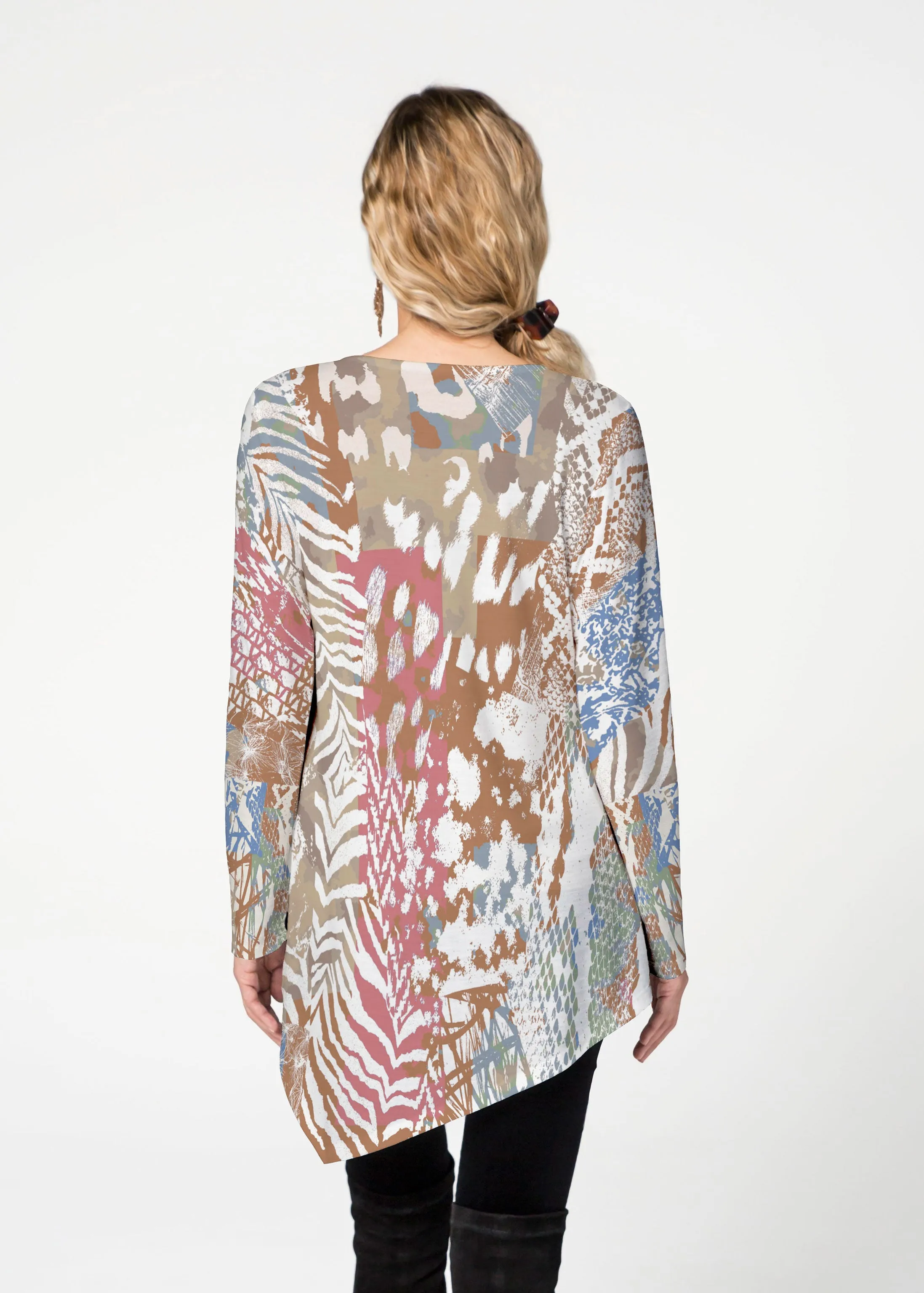 Jungle Warrior (7849) ~ Asymmetrical French Terry Tunic