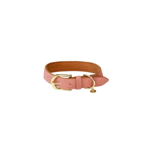 Kentucky Vegan leather Peach dog collar