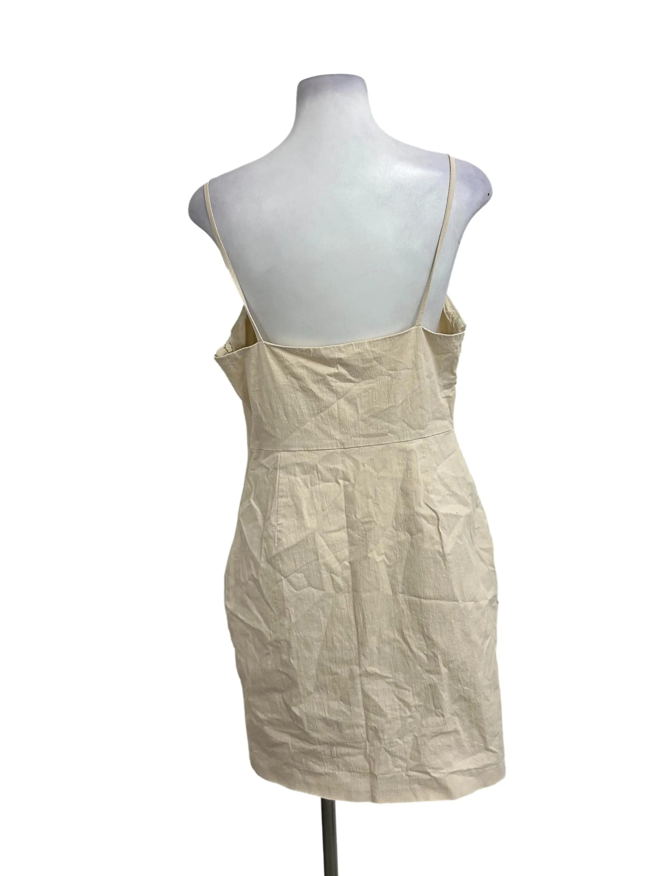 Khaki Spaghetti Strap Dress OSN