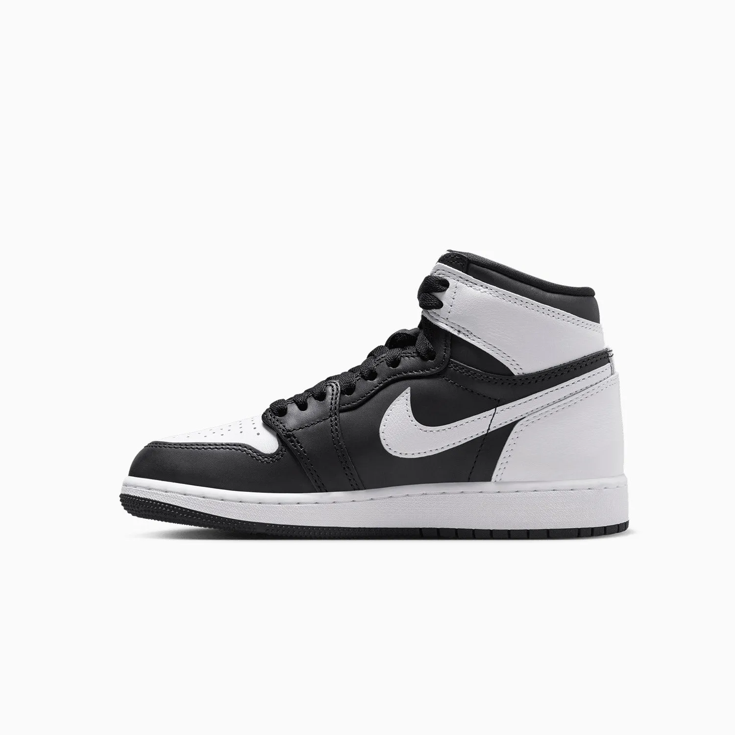 Kid's Air Jordan 1 Retro High OG "Black White" Grade School