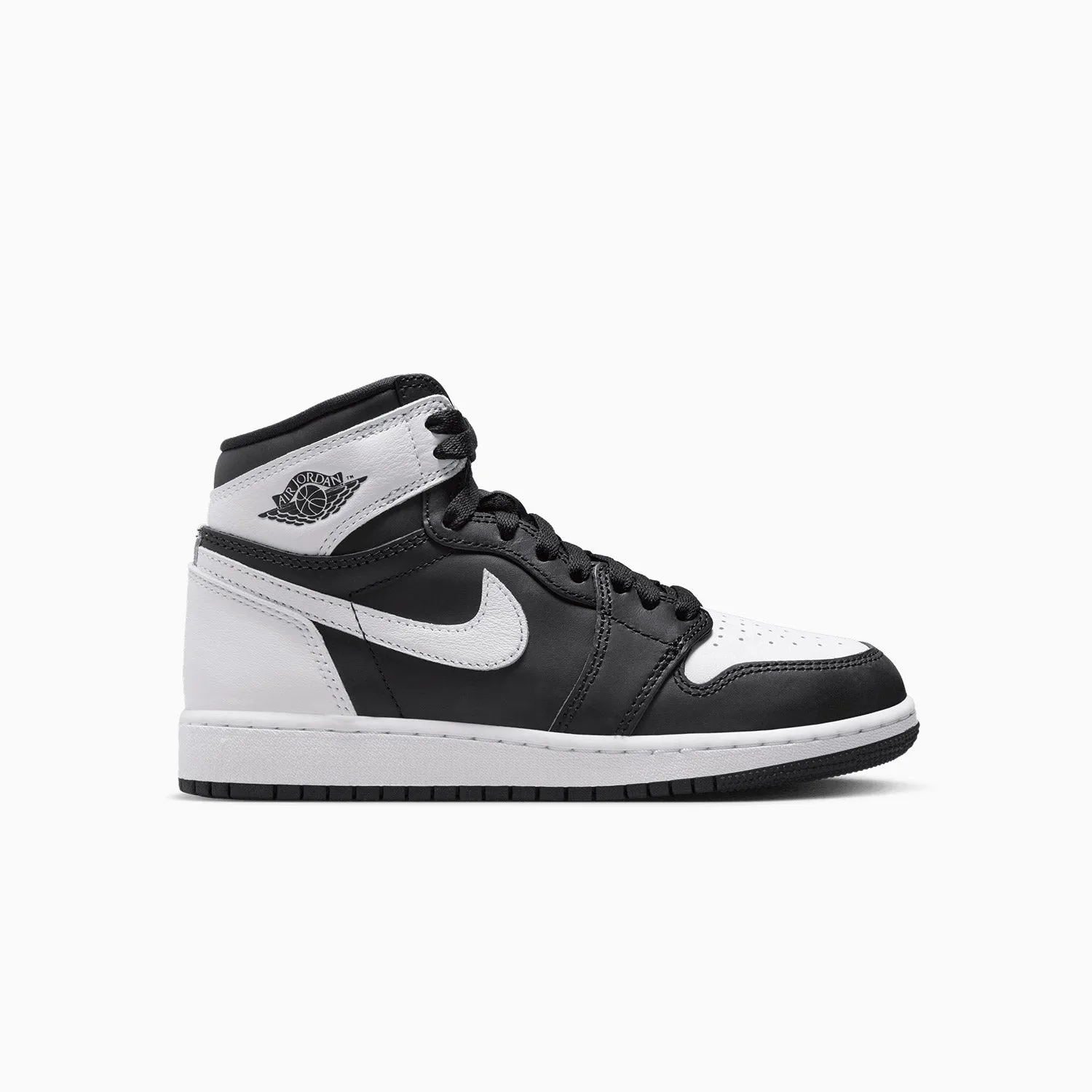 Kid's Air Jordan 1 Retro High OG "Black White" Grade School