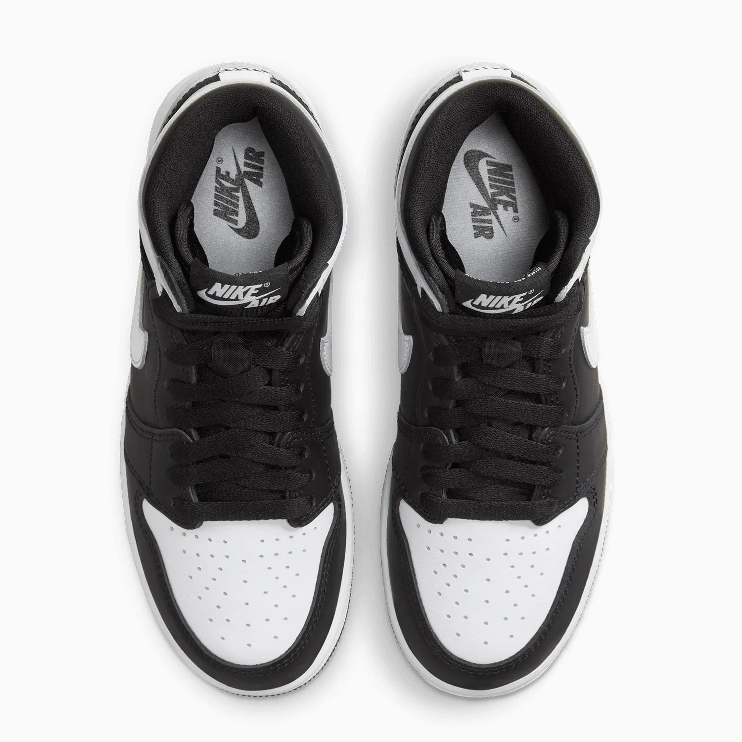 Kid's Air Jordan 1 Retro High OG "Black White" Grade School
