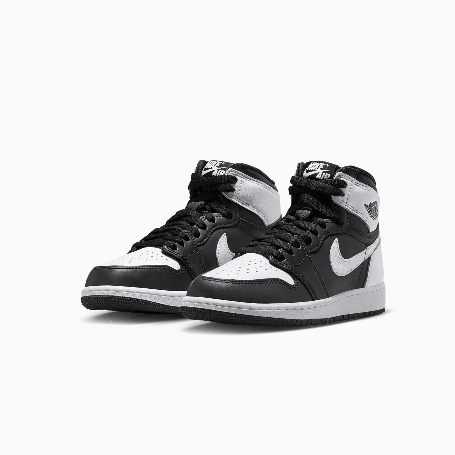 Kid's Air Jordan 1 Retro High OG "Black White" Grade School