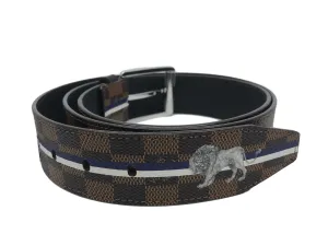 Kim Jones Chapman Brothers Damier Lion Belt