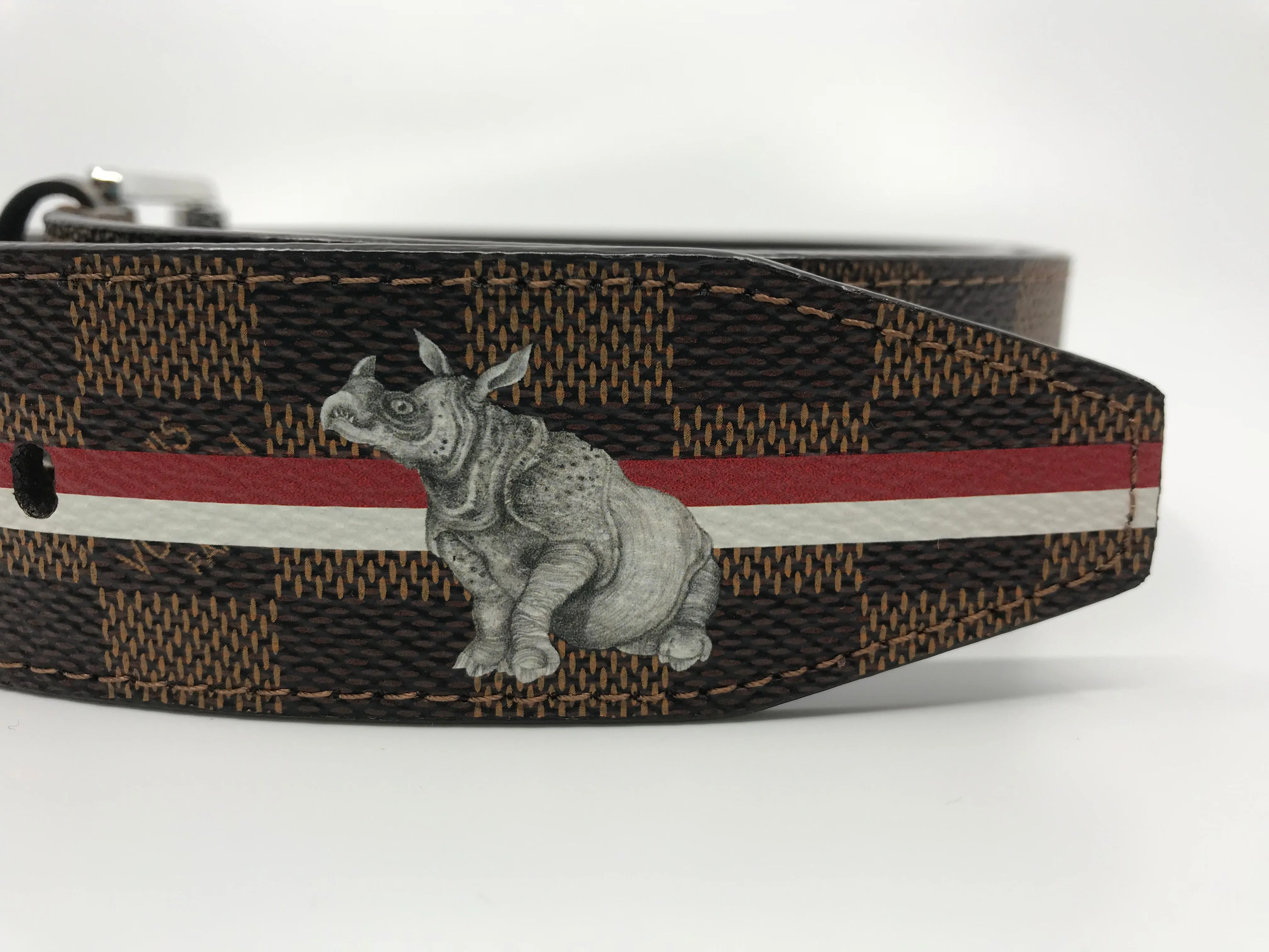Kim Jones Chapman Brothers Damier Rhino Belt