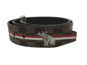 Kim Jones Chapman Brothers Damier Rhino Belt