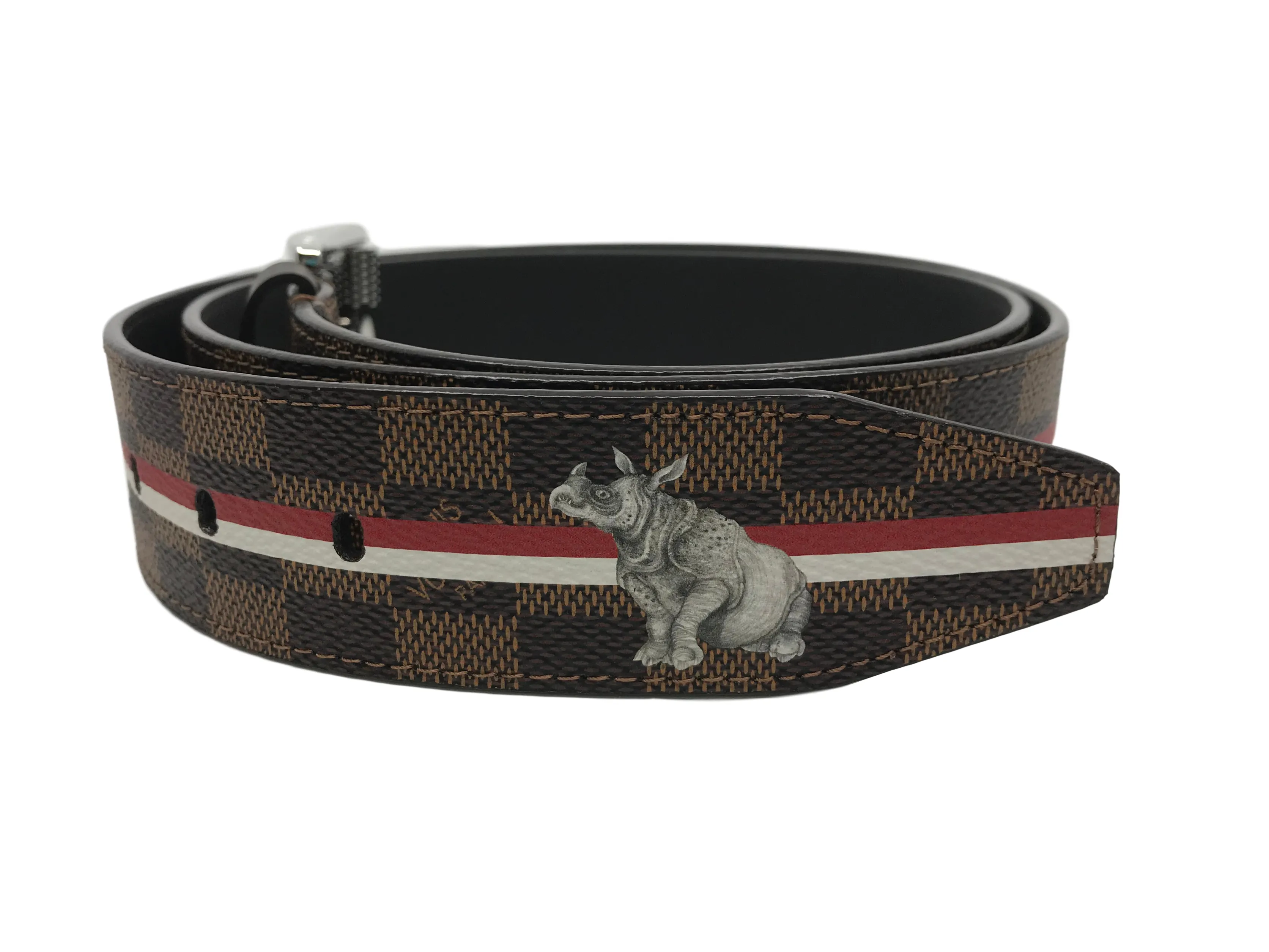 Kim Jones Chapman Brothers Damier Rhino Belt