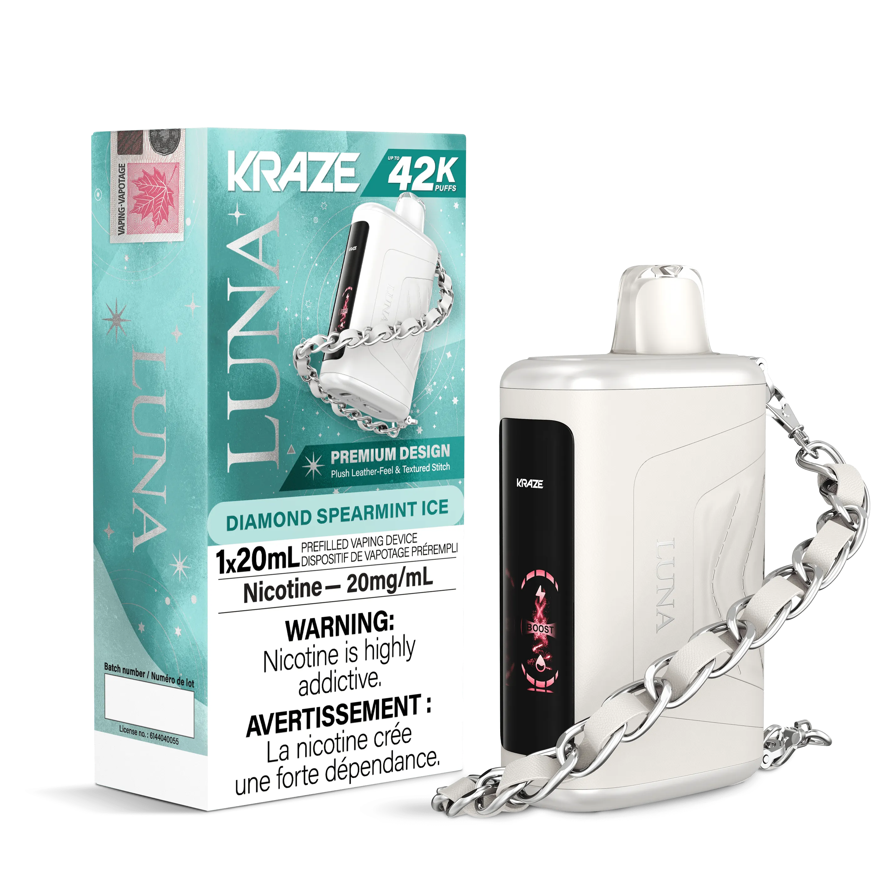 Kraze Luna - Diamond Spearmint Disposable Vape