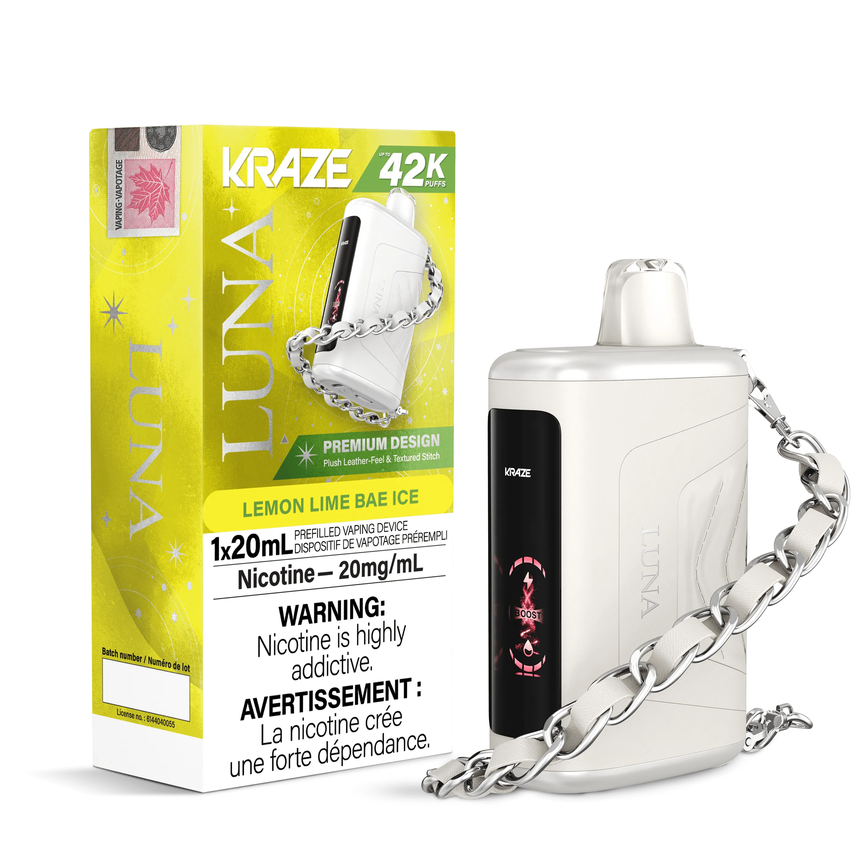 Kraze Luna - Lemon Lime Bae Ice Disposable Vape