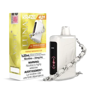 Kraze Luna - Topaz Banana Ice Disposable Vape