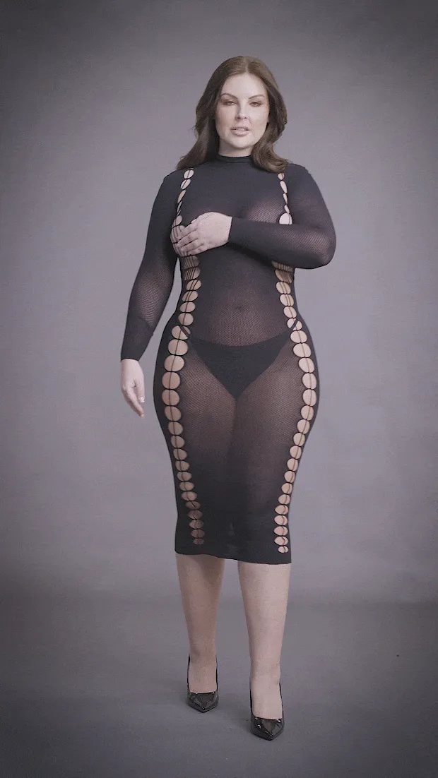 La' Desir Shade Carme Dress with Turtleneck