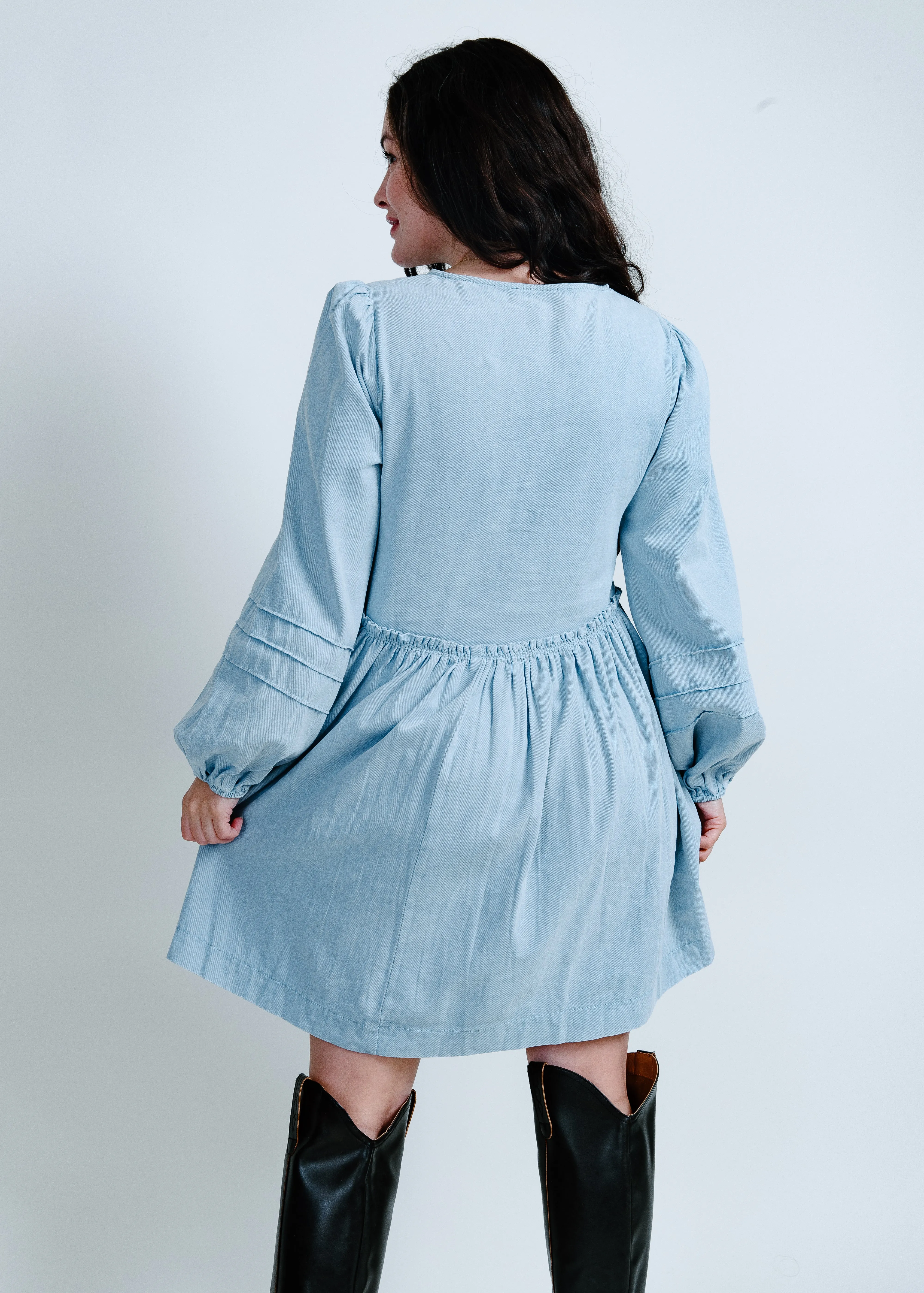 Laina Button Down Mini Dress