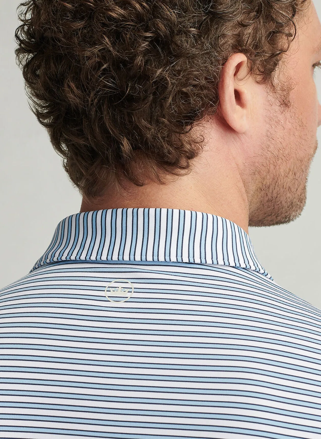 Lane Perf Jersey Polo (White)