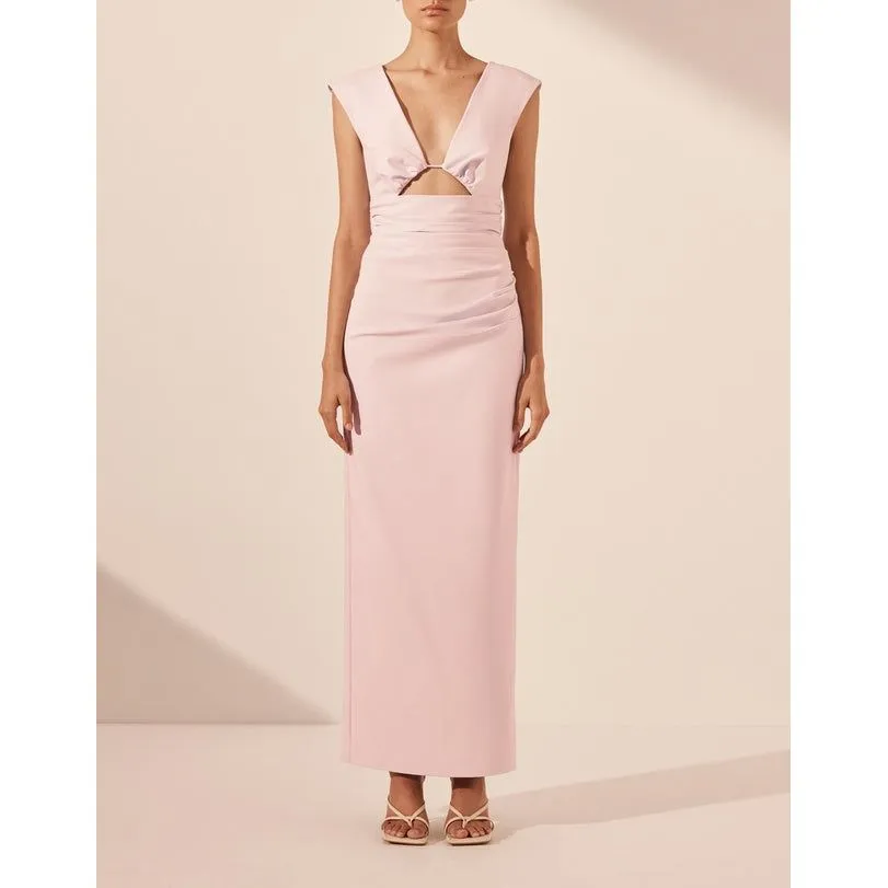 LANI PLUNGED CUT OUT MAXI DRESS