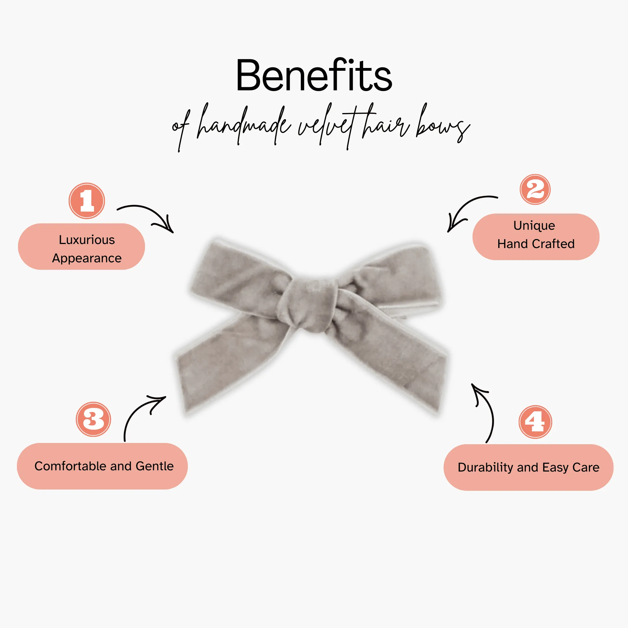 Large Velvet | Pigtail Set - Hand-Tied Bows