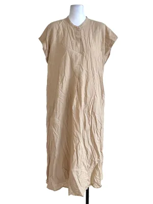 Latte Plain Sleveless Dress OSN