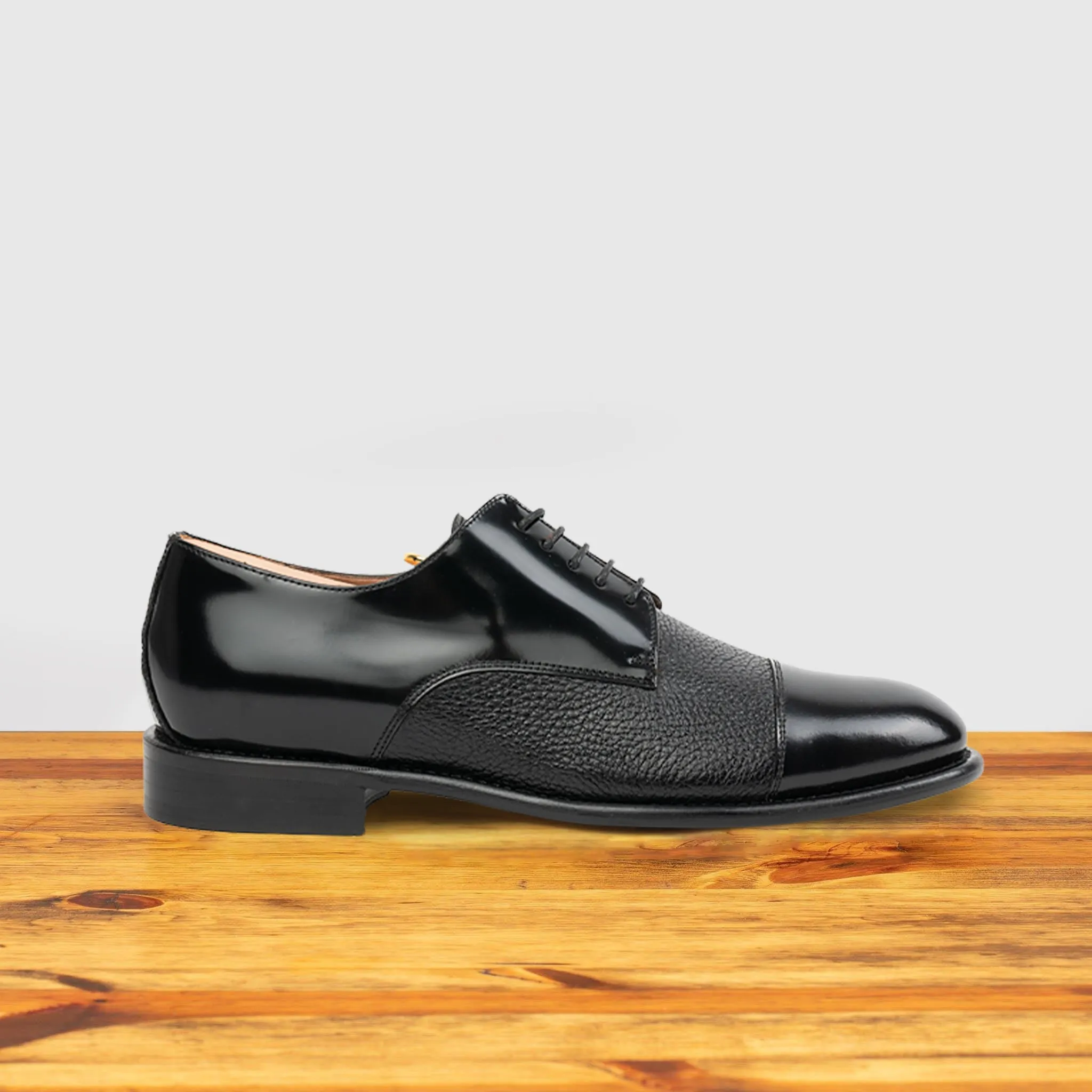 Lauro Calzoleria Toscana Cordovan Calf/Deerskin Cap Toe