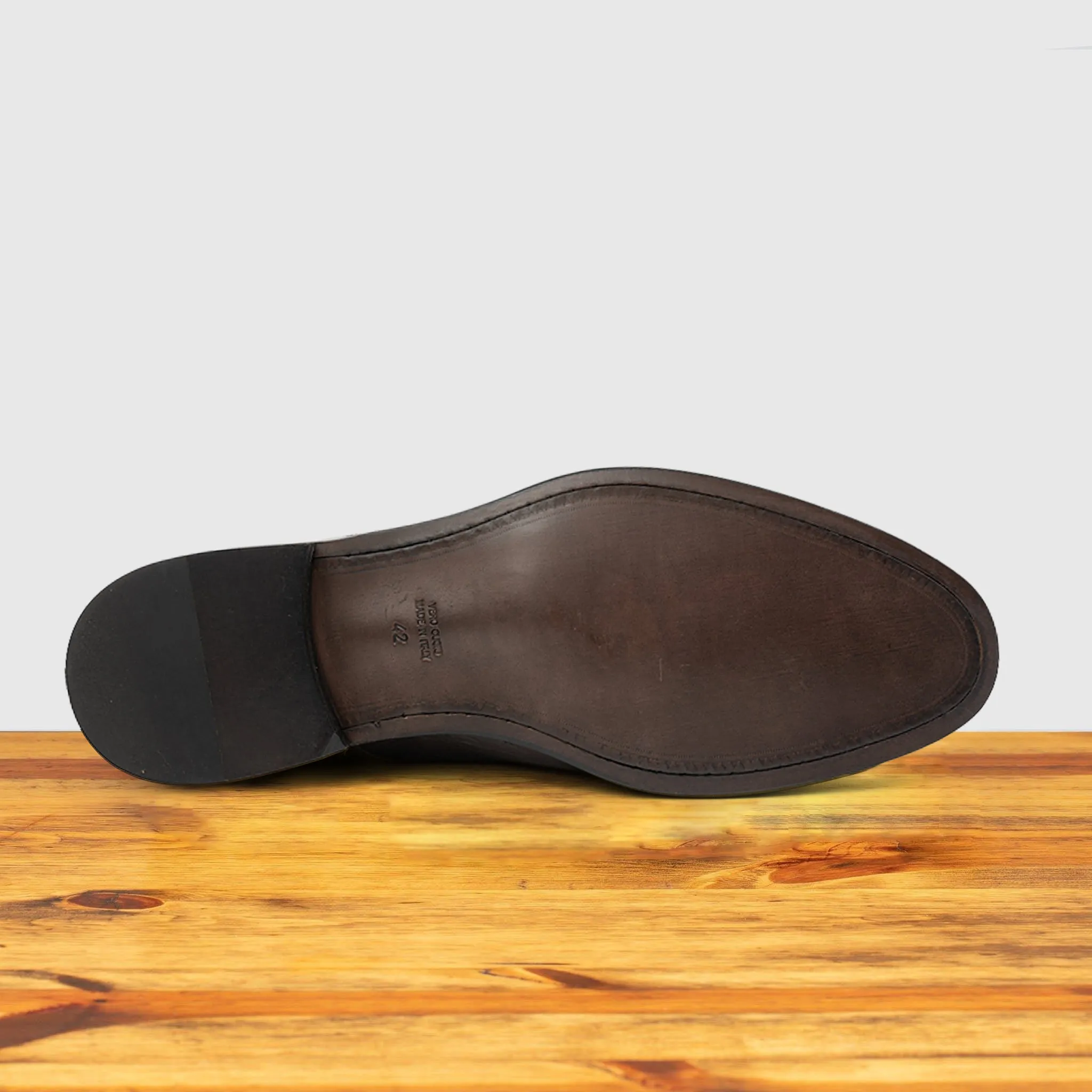 Lauro Calzoleria Toscana Cordovan Calf/Deerskin Cap Toe