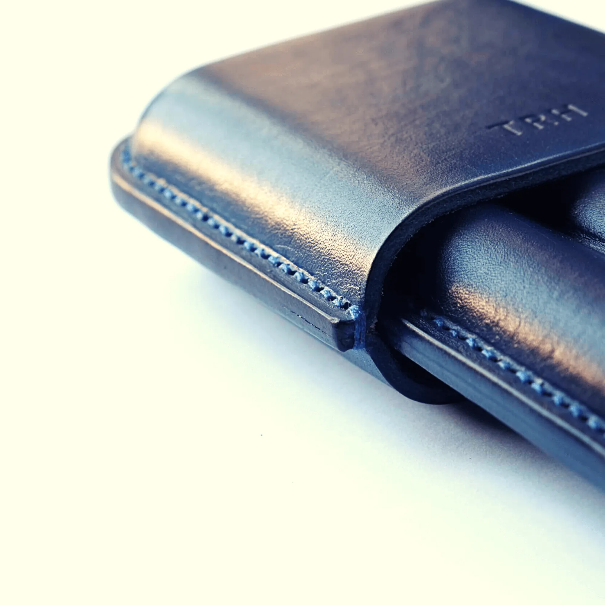 LEATHER CIGAR CASE / BLUE