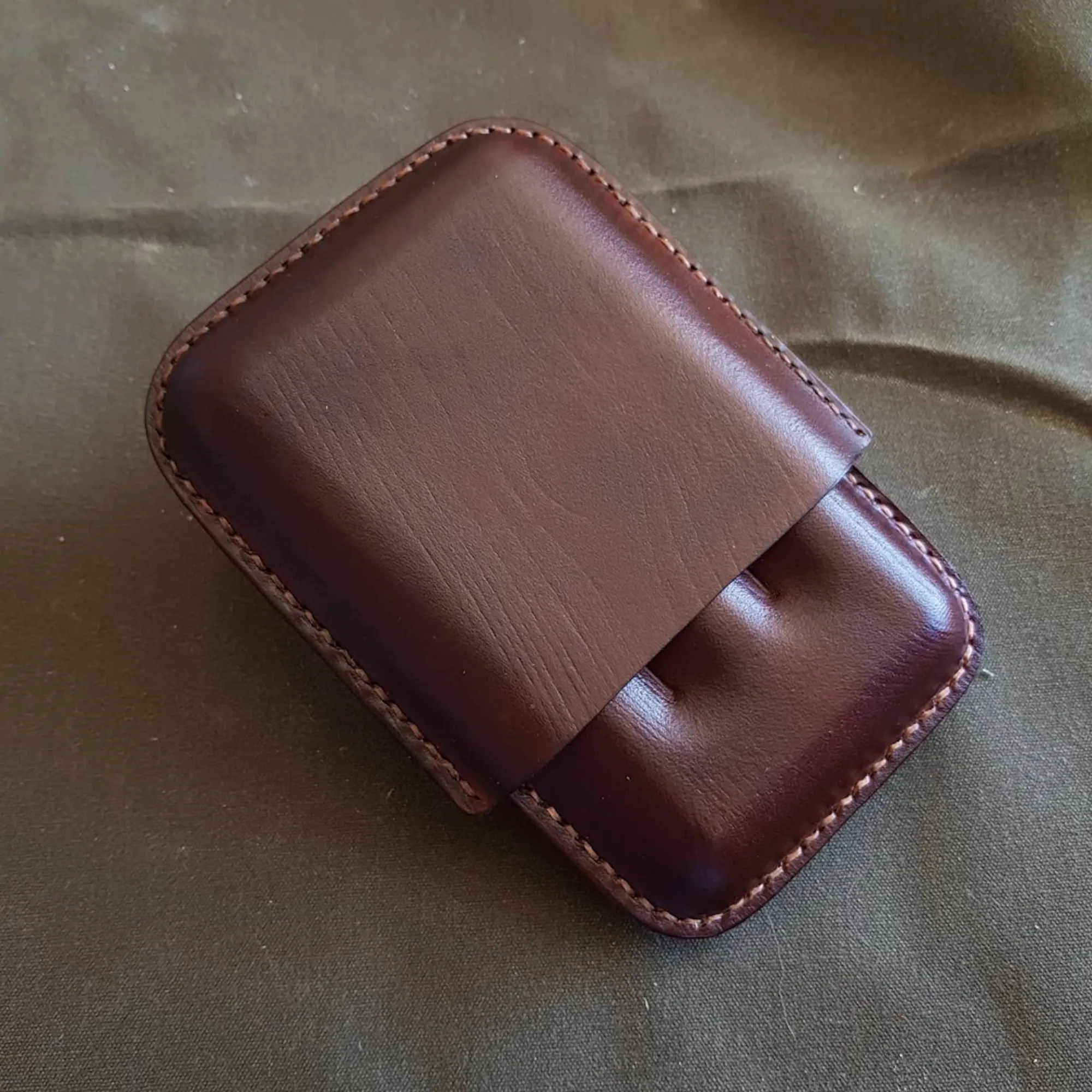 LEATHER CIGAR CASE / BLUE
