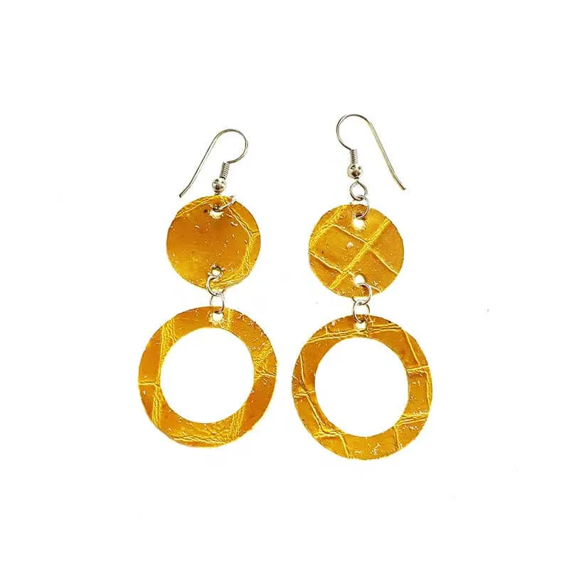 Leather Figures Earrings
