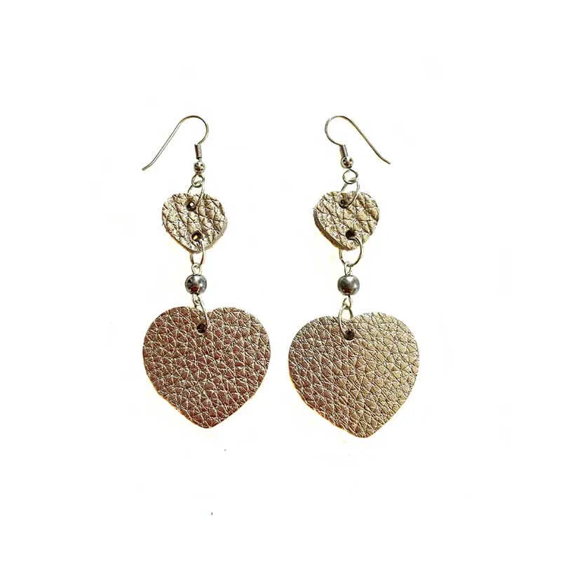 Leather Figures Earrings