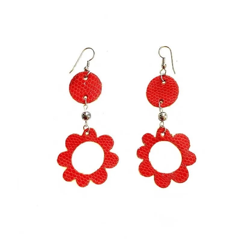 Leather Figures Earrings