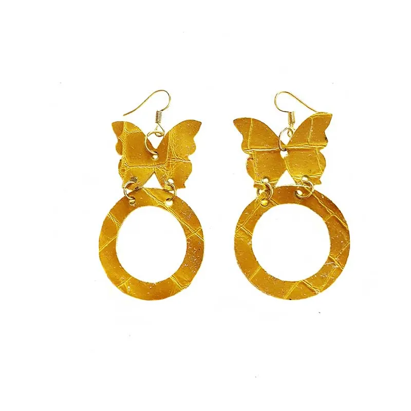 Leather Figures Earrings