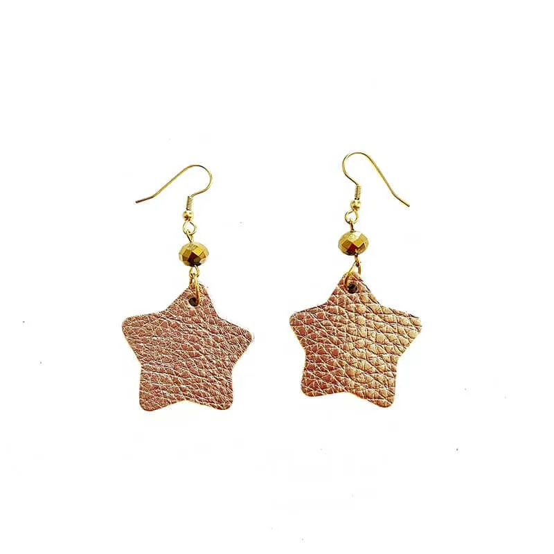 Leather Figures Earrings