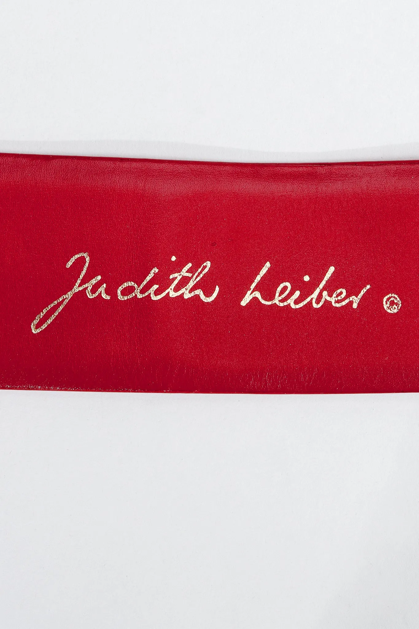 Leather Jeweled Buckle Belt