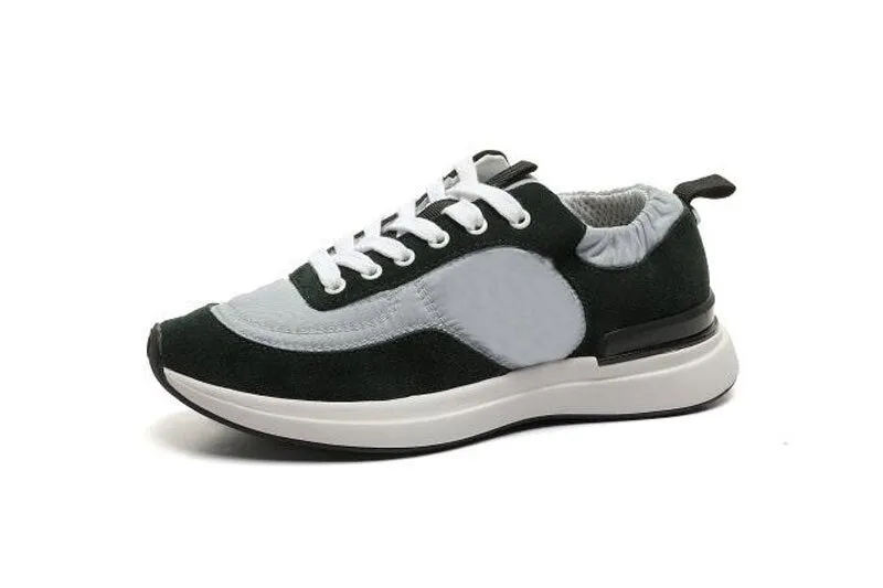 leather lace up high permeability shoes