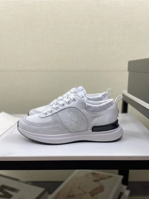 leather lace up high permeability shoes
