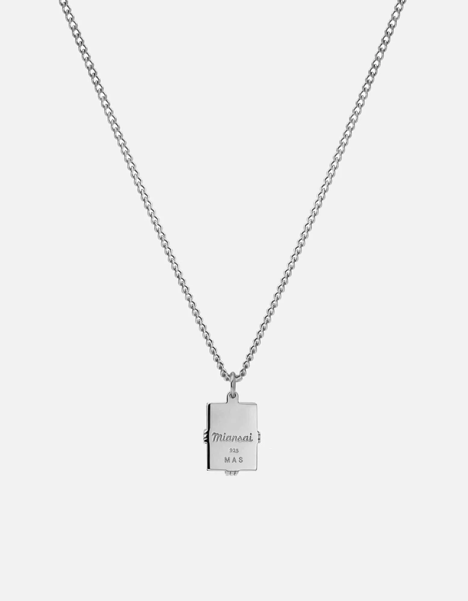 Lennox Agate Necklace, Sterling Silver