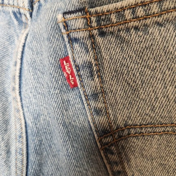 LEVI'S PREMIUM WEDGIE STRAIGHT ANKLE JEAN HIGH WAIST VINTAGE WASH 25 LIKE NEW