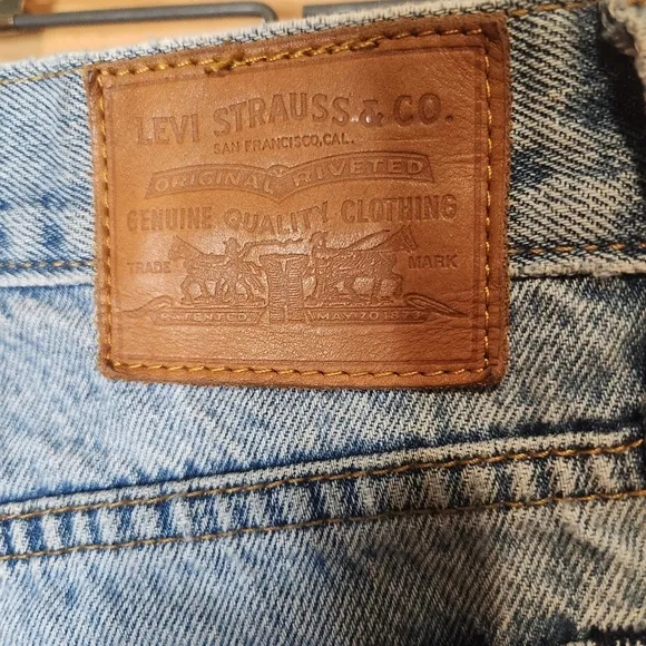 LEVI'S PREMIUM WEDGIE STRAIGHT ANKLE JEAN HIGH WAIST VINTAGE WASH 25 LIKE NEW