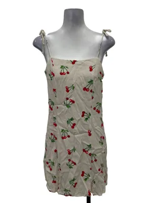Light Beige Cherry Mini Dress