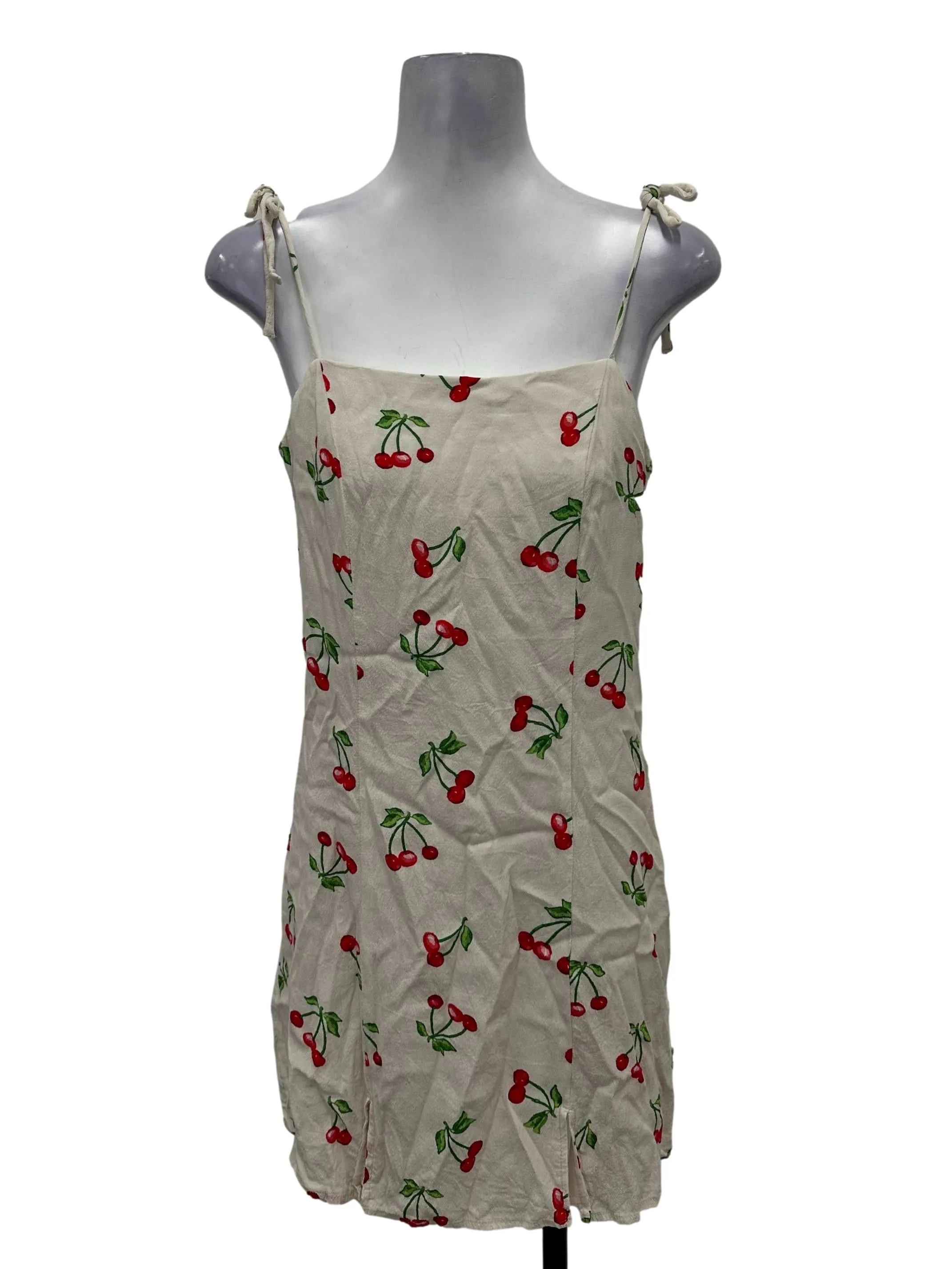 Light Beige Cherry Mini Dress
