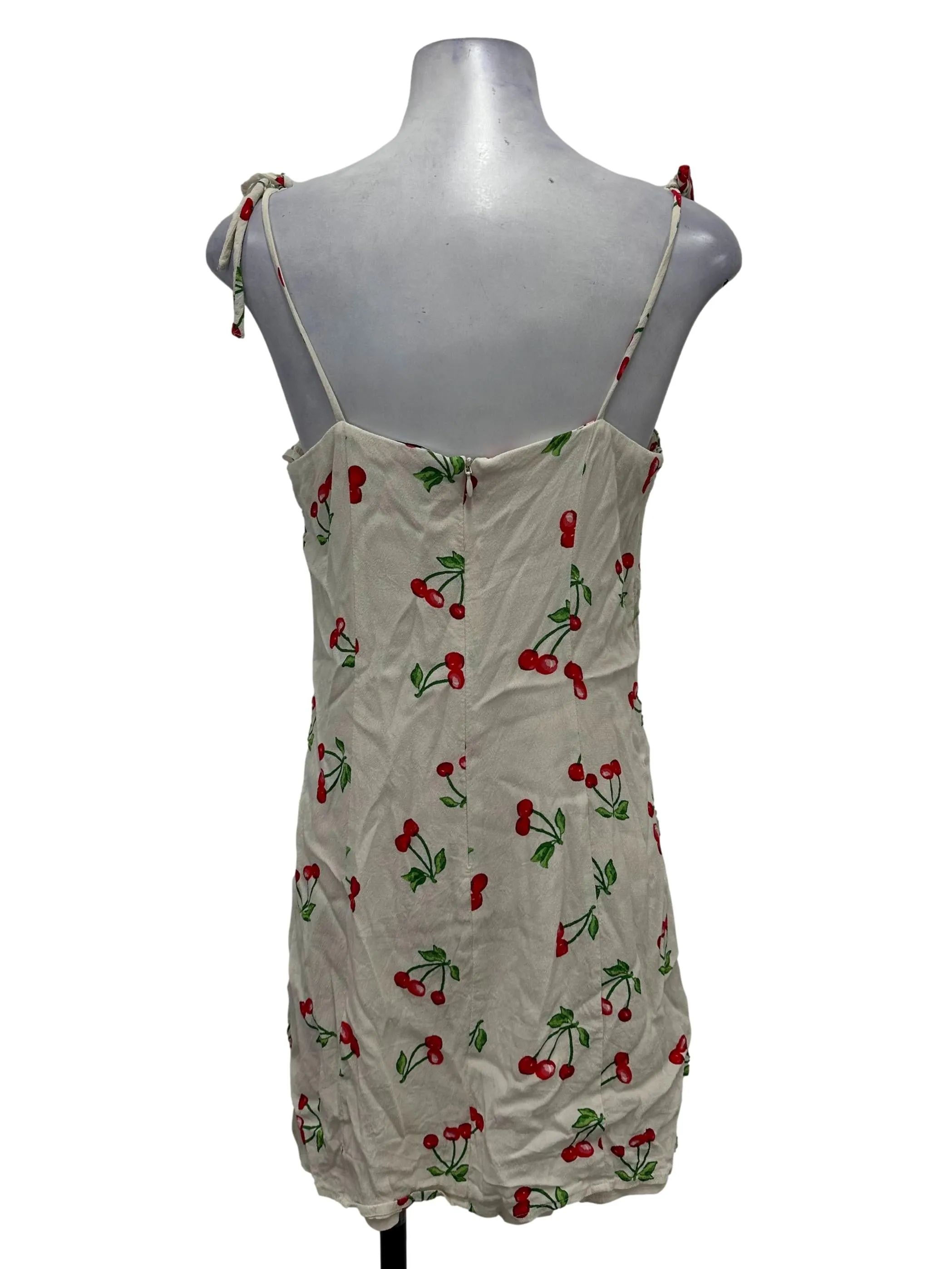 Light Beige Cherry Mini Dress