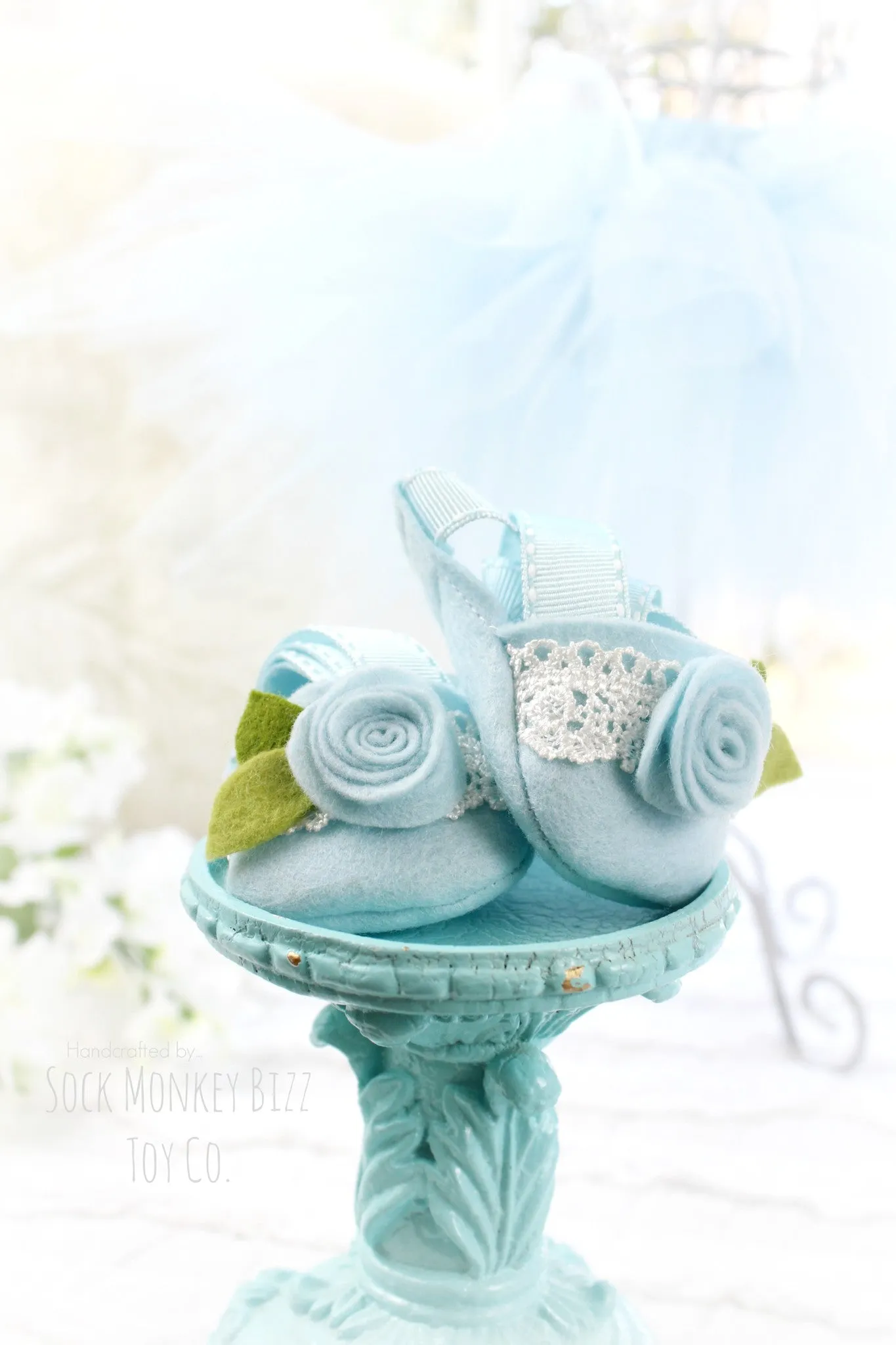 Light Blue Ballerina Tutu Set for Sock Monkey Bizz Dolls