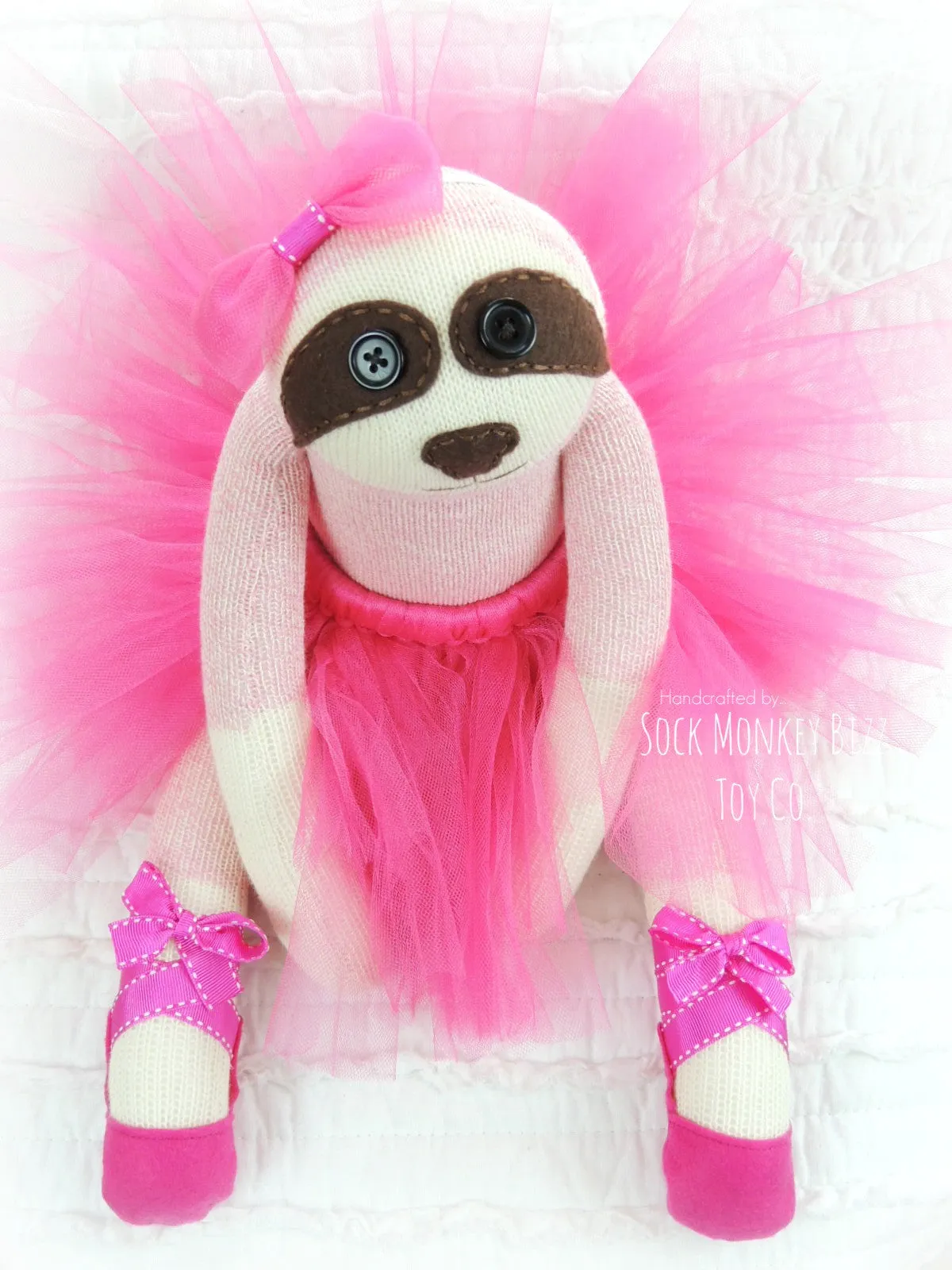 Light Blue Ballerina Tutu Set for Sock Monkey Bizz Dolls