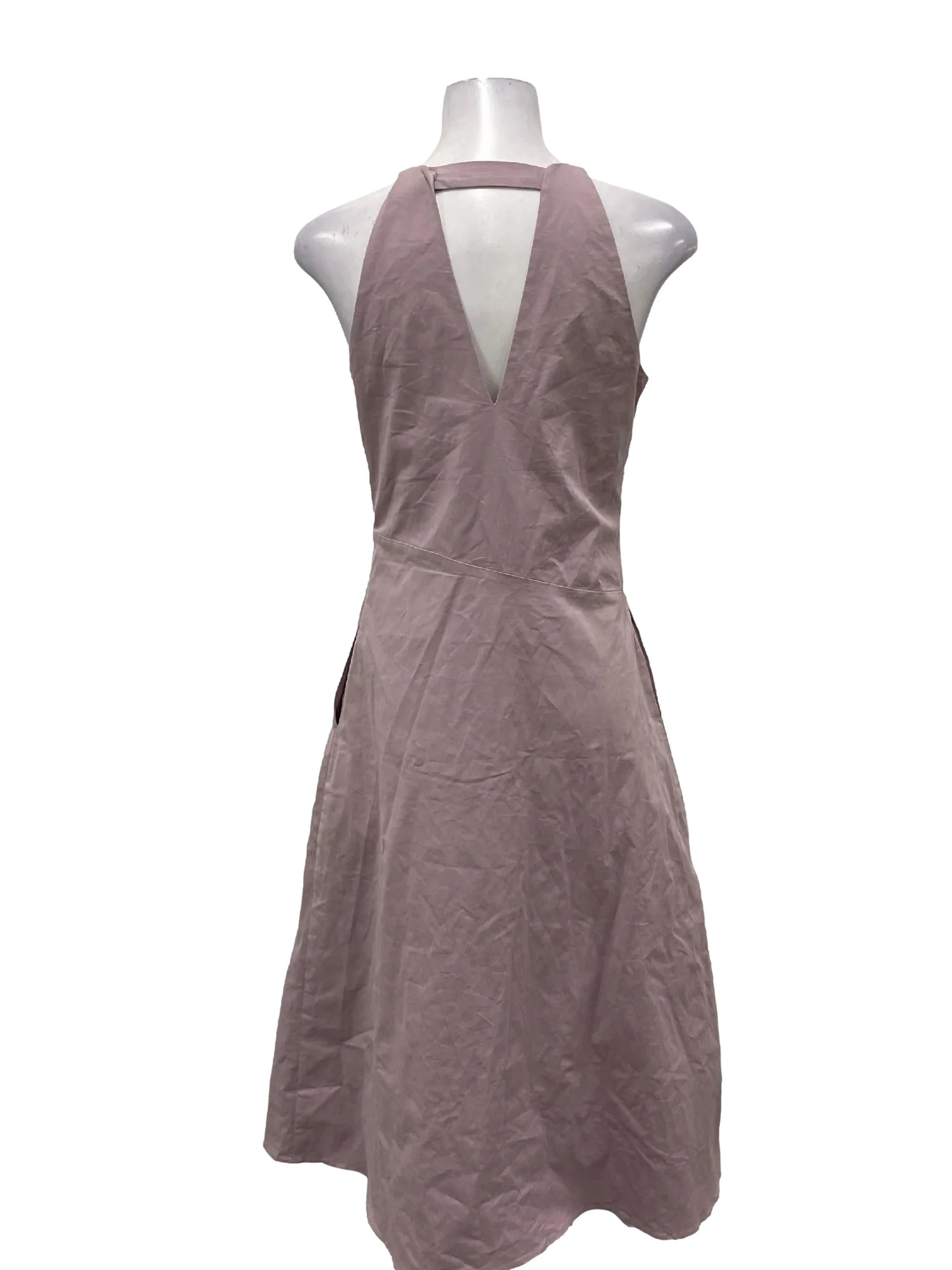 Lilac Roundneck Sleeveless Maxi Dress OSN
