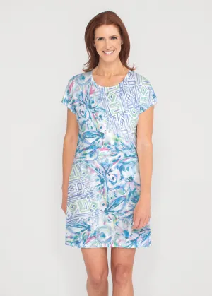 Lilly (17234) ~ French Terry Short Sleeve Crew Dress
