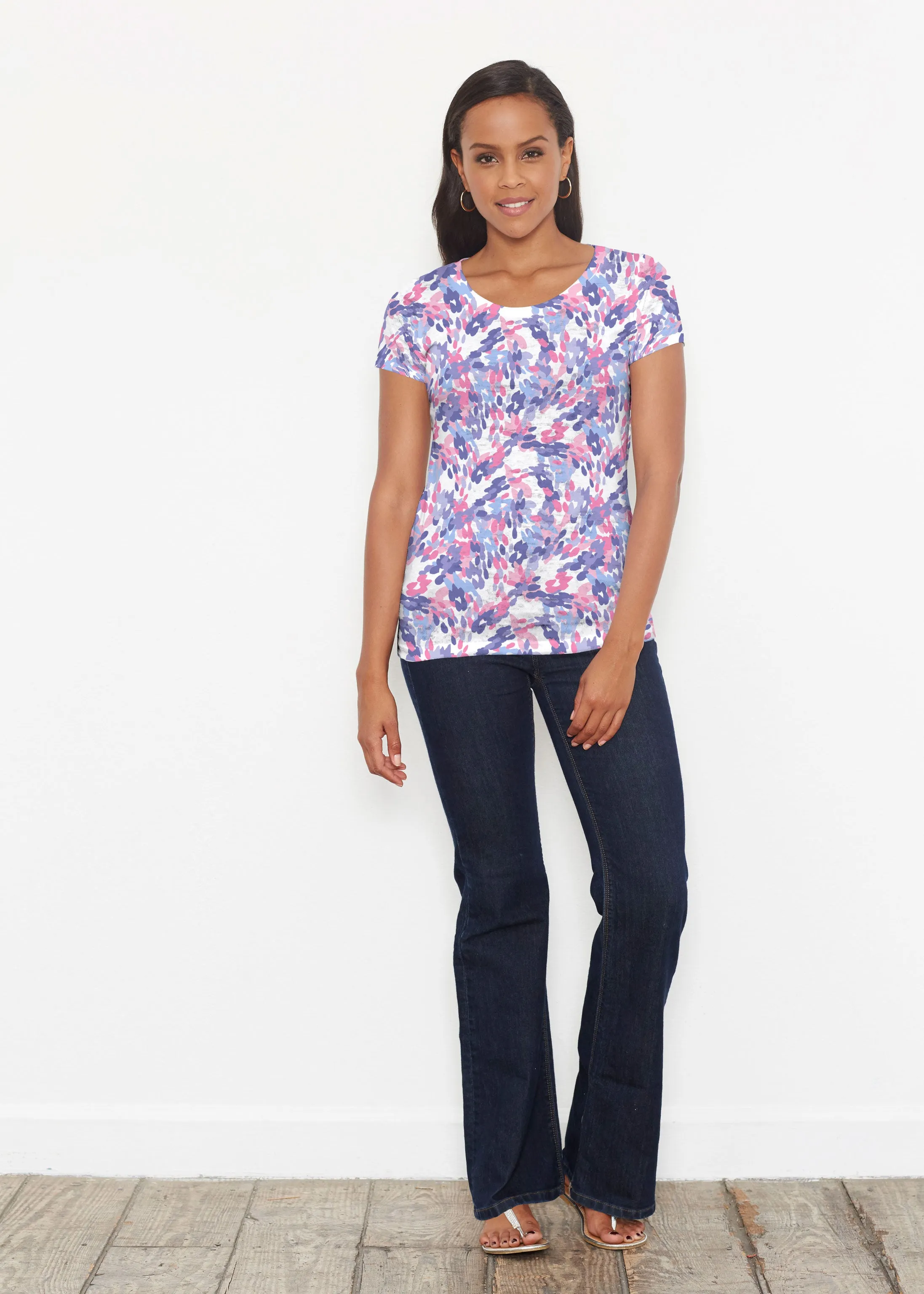 Lillypad Pink (10190) ~ Short Sleeve Scoop Shirt