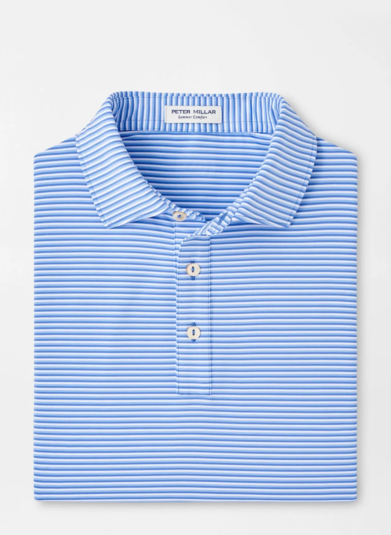 Linden Perf Jersey Polo (Blue Sea)